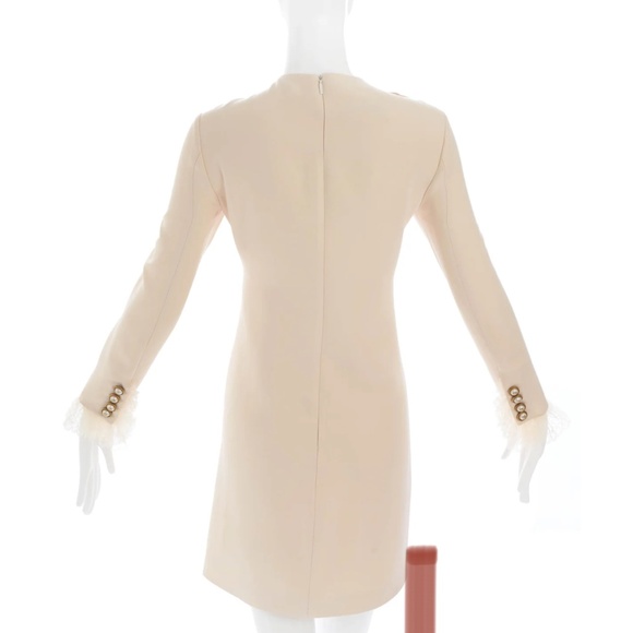 Gucci Cream Cocktail Dress 2016 size S Alessandro Michele Neutrals - Picture 2 of 2